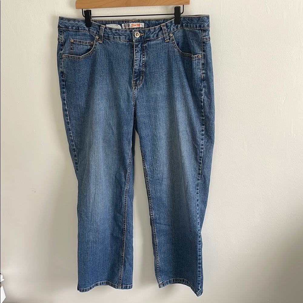 Faded Glory Blue Denim Women's Stretch Jeans 20W Petite